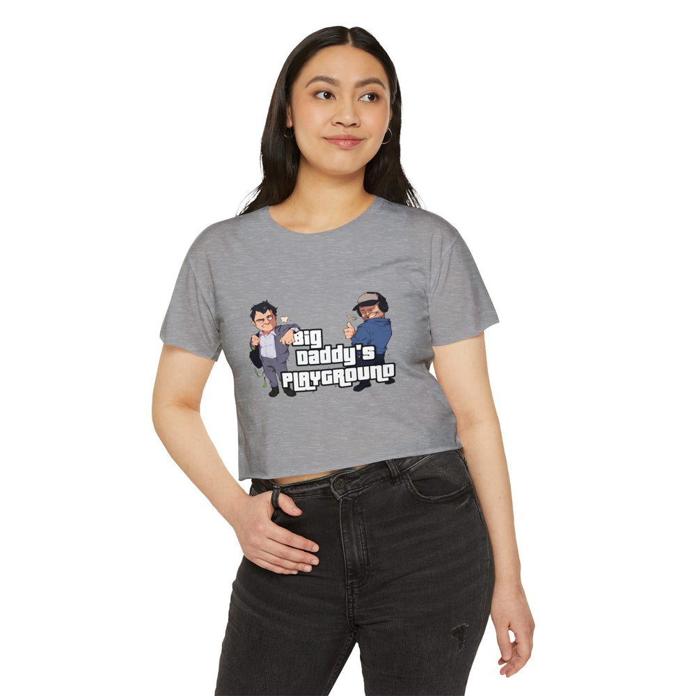 Ned Luke - Big Daddy's Playground (Logo A) Women's Festival Crop Top
