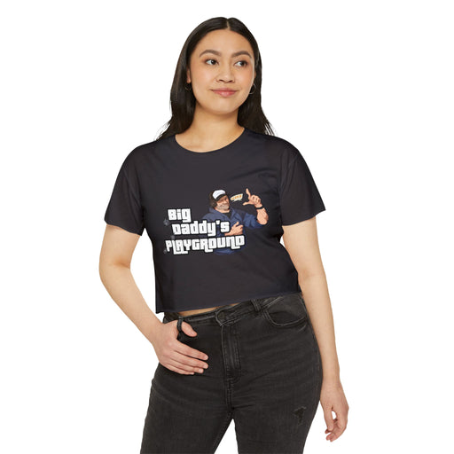 Ned Luke - Big Daddy's Playground (Logo B) - Women's Festival Crop Top