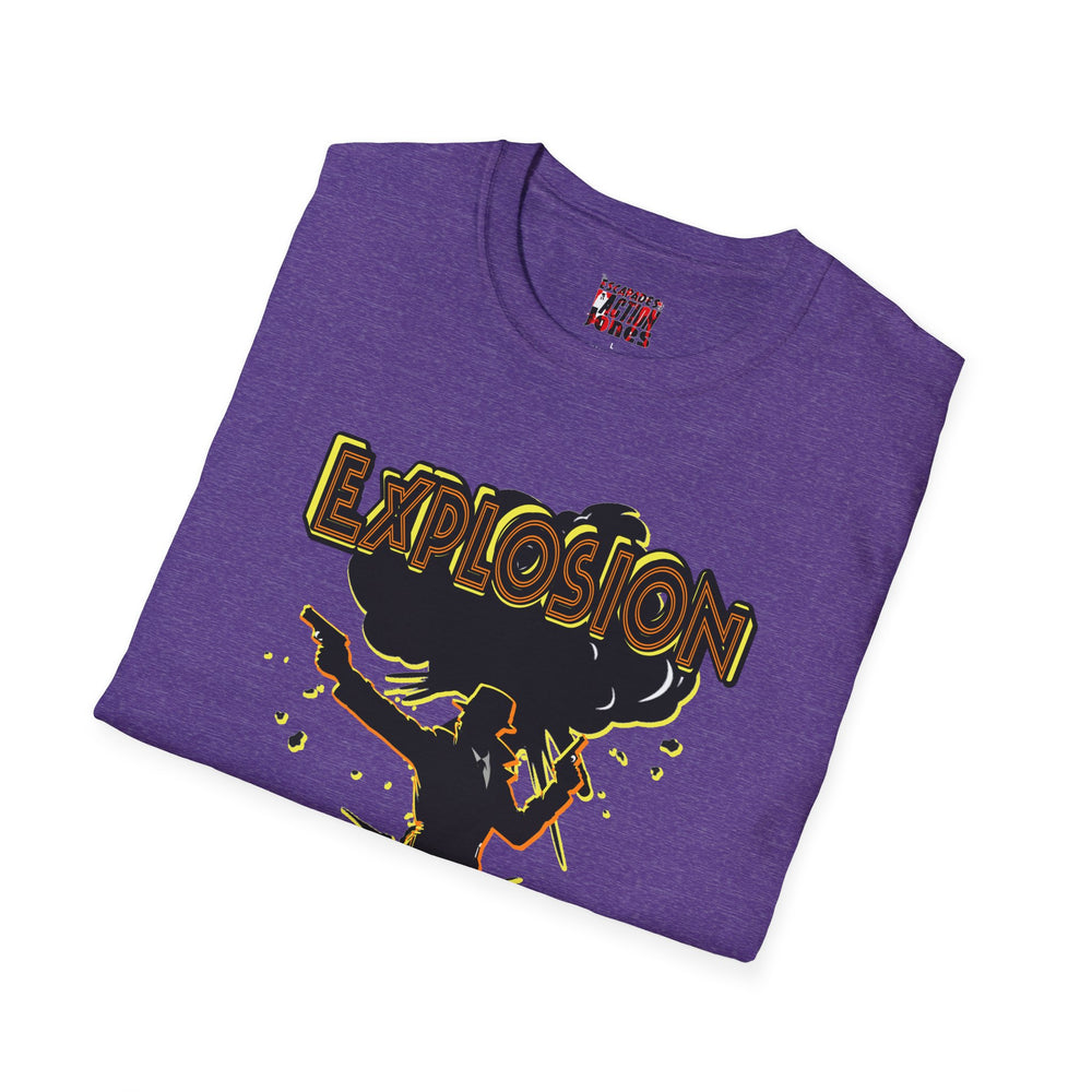 The Escapades of Action Jones - Explosion James T-Shirt