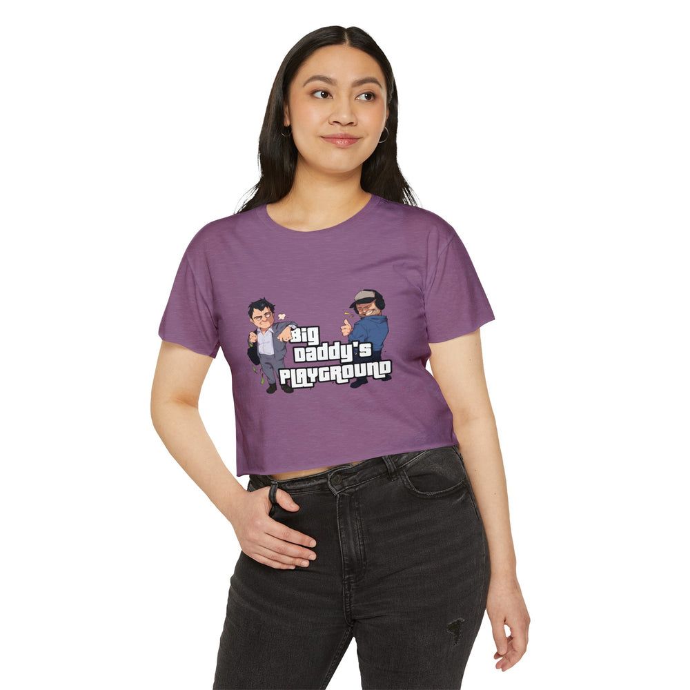 Ned Luke - Big Daddy's Playground (Logo A) Women's Festival Crop Top