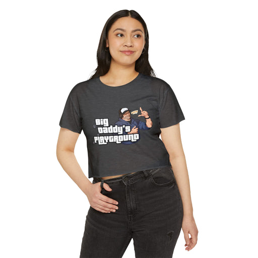 Ned Luke - Big Daddy's Playground (Logo B) - Women's Festival Crop Top
