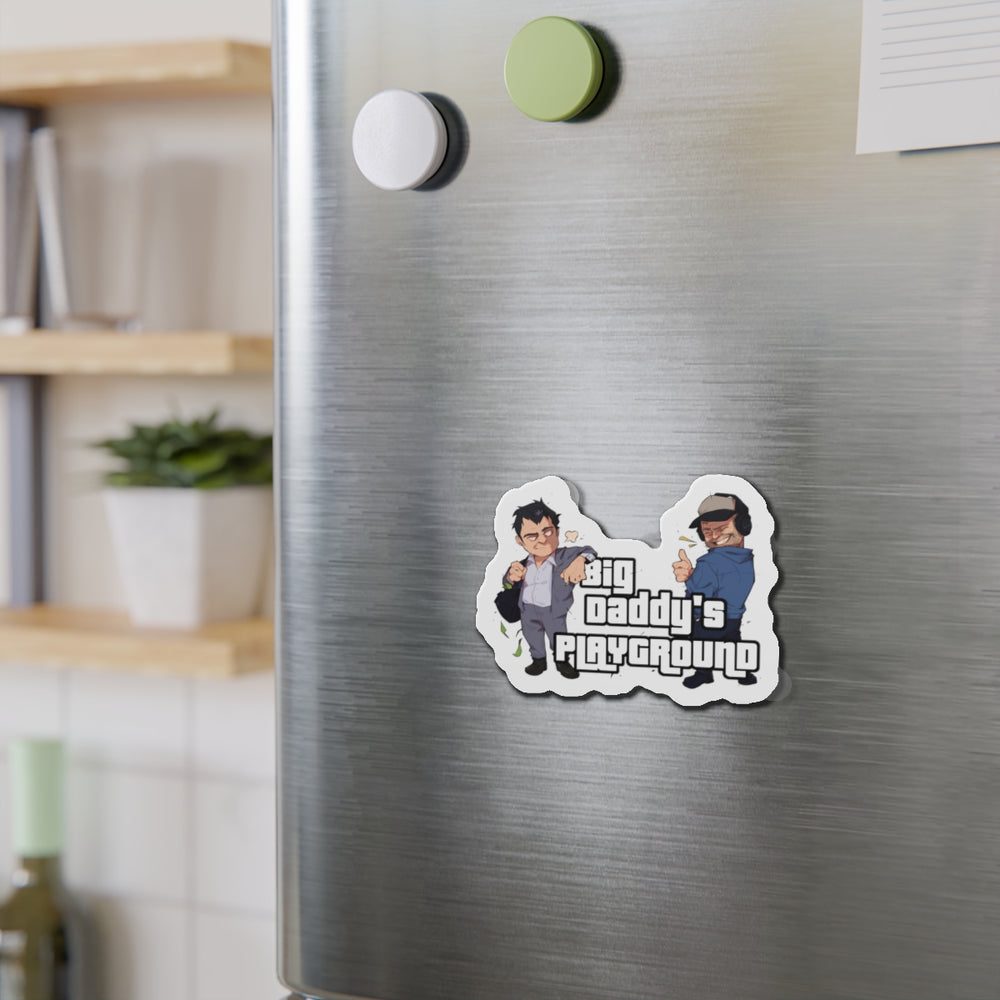 Ned Luke - Big Daddy's Playground (Logo A) Die-Cut Magnets