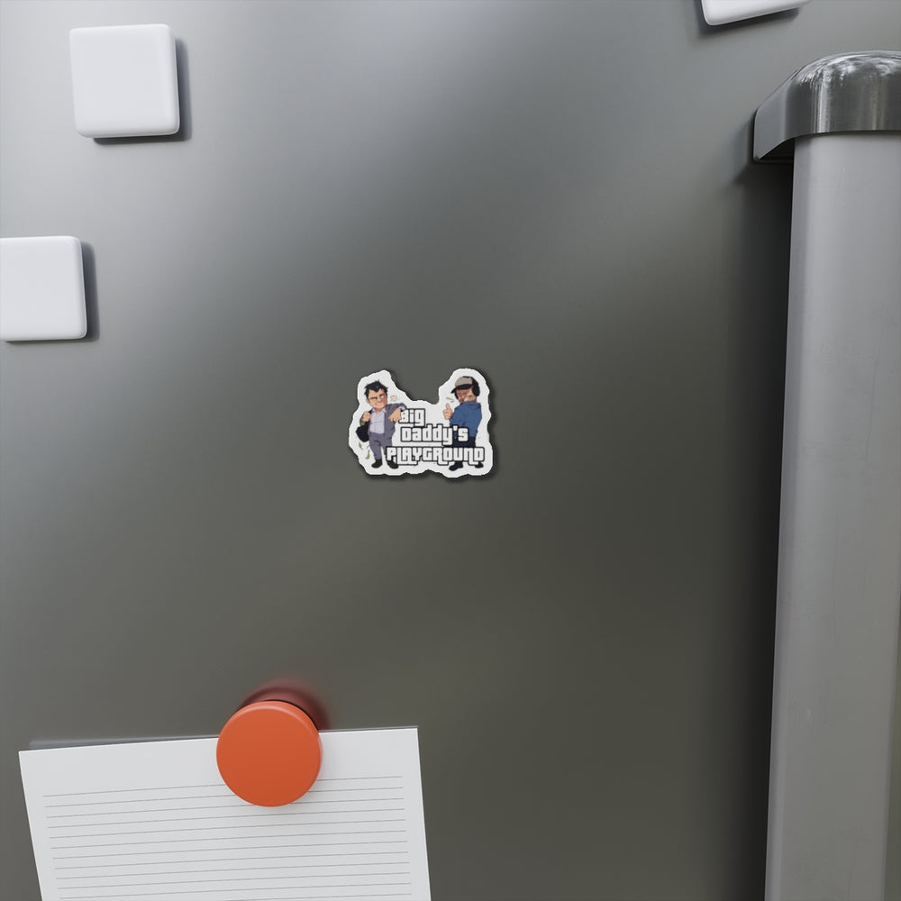 Ned Luke - Big Daddy's Playground (Logo A) Die-Cut Magnets