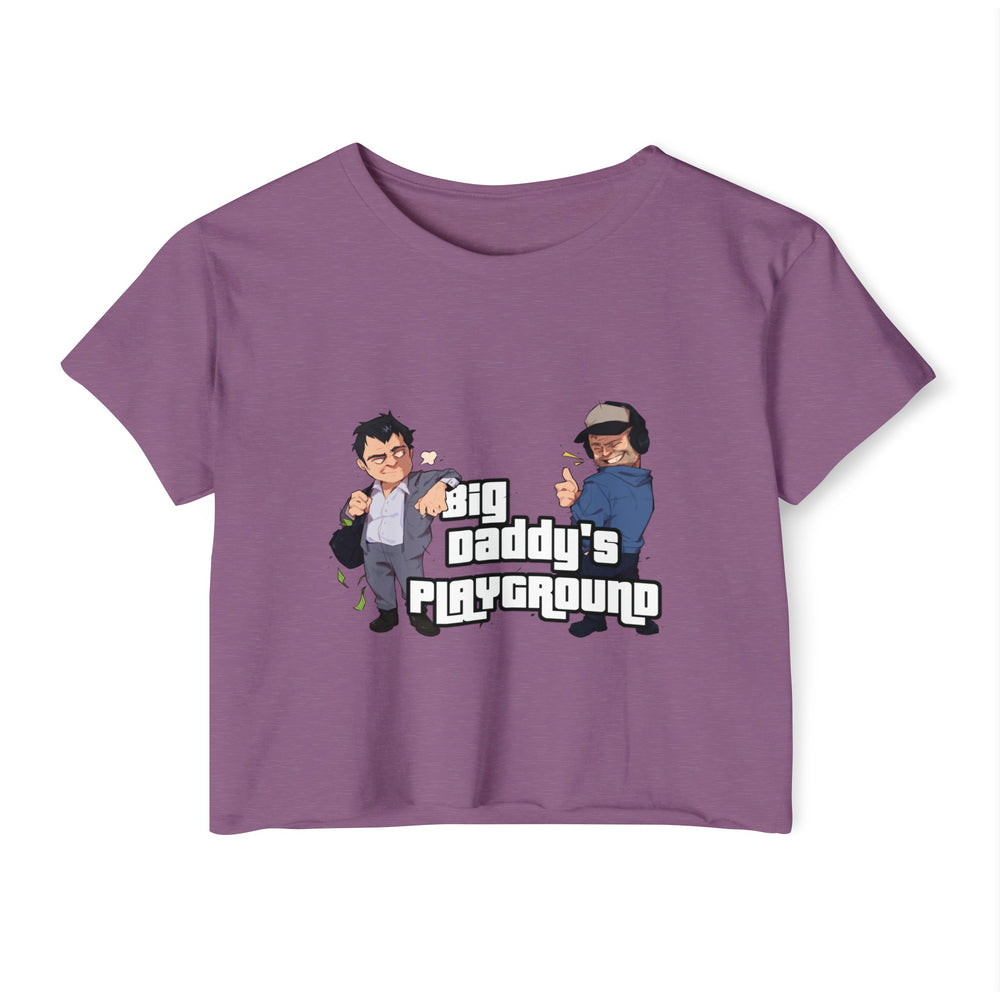 Ned Luke - Big Daddy's Playground (Logo A) Women's Festival Crop Top