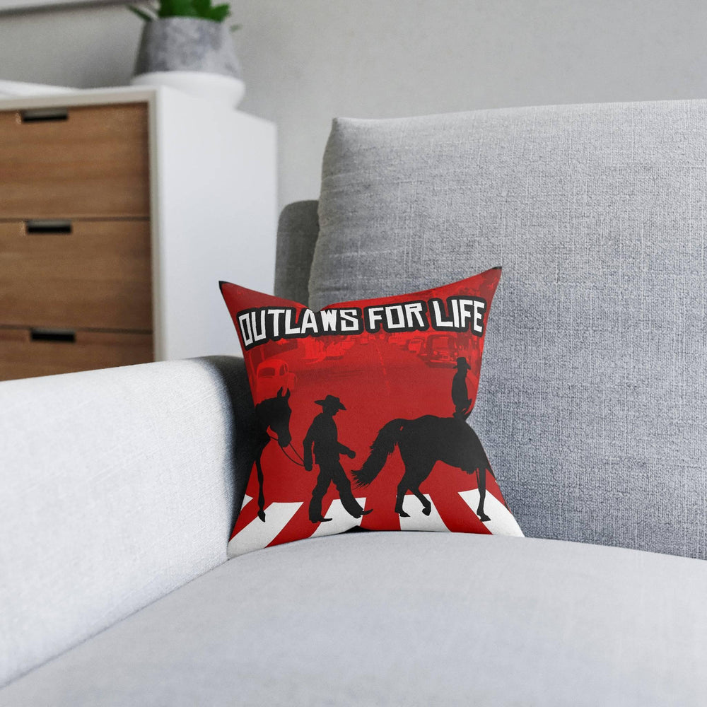 Outlaws for Life in Europe Square Pillow - GtvStore