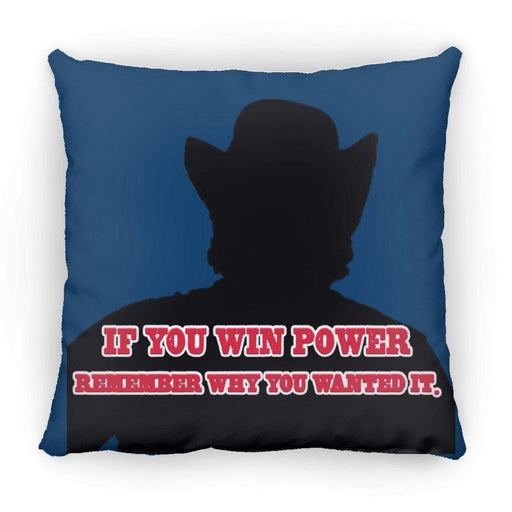 Rob Wiethoff- Power Silhouette red/ Large Square Pillow AUTOGRAPHED - GtvStore