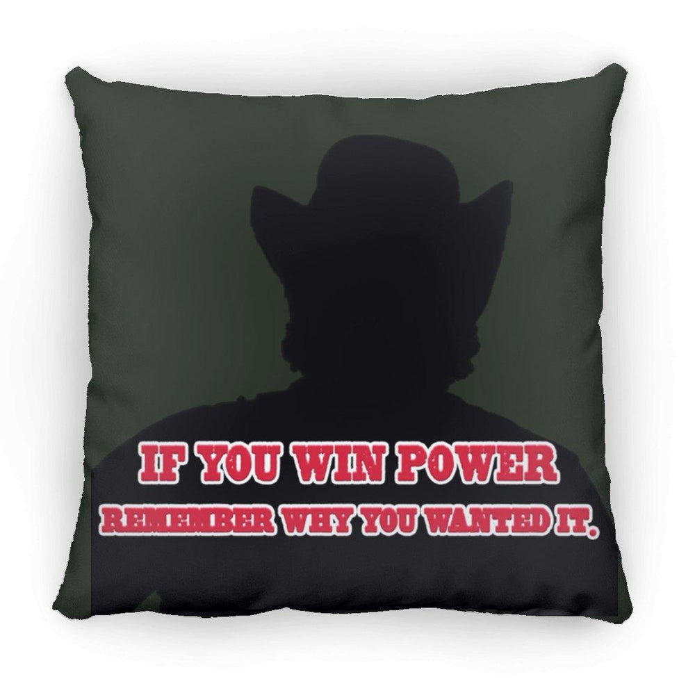 Rob Wiethoff- Power Silhouette red/ Large Square Pillow AUTOGRAPHED - GtvStore