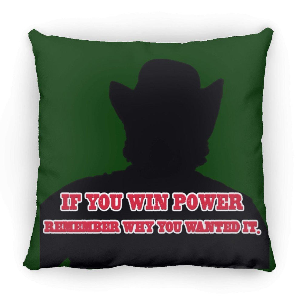 Rob Wiethoff- Power Silhouette red/ Large Square Pillow AUTOGRAPHED - GtvStore