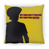 Rob Wiethoff - Side Silhouette Black/ Large Square Pillow AUTOGRAPHED - GtvStore