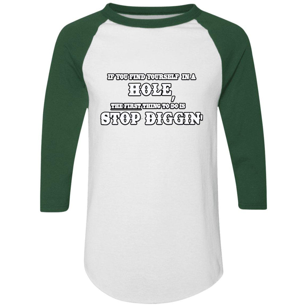 Rob Wiethoff- Stop Diggin/ Colorblock Raglan Jersey - GtvStore