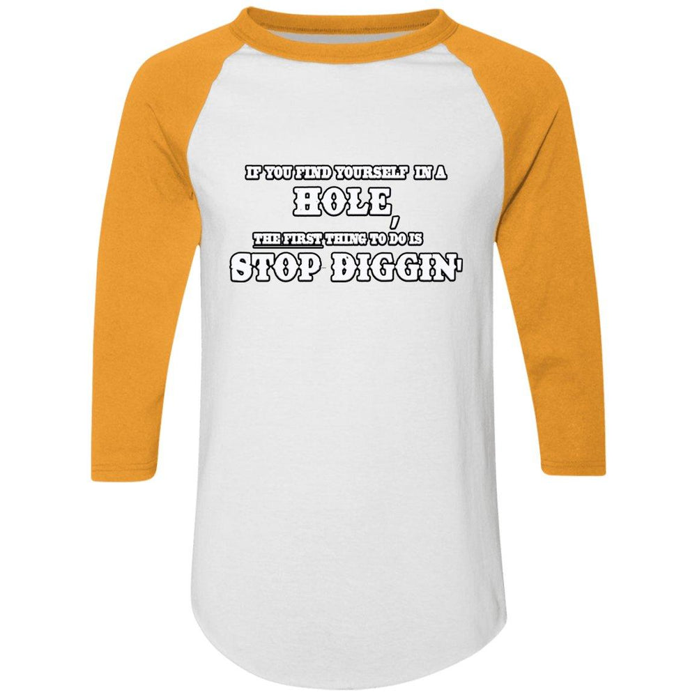 Rob Wiethoff- Stop Diggin/ Colorblock Raglan Jersey - GtvStore