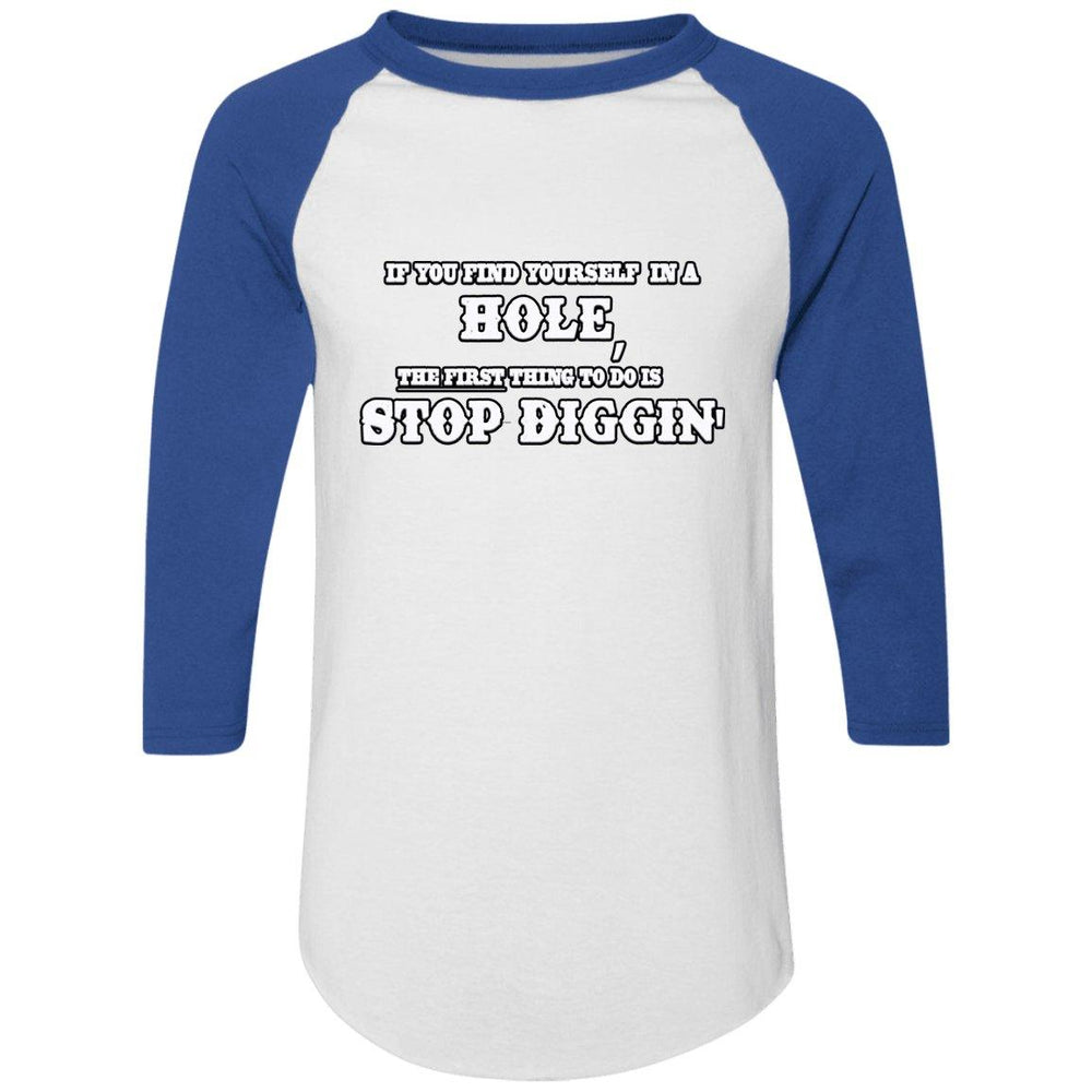 Rob Wiethoff- Stop Diggin/ Colorblock Raglan Jersey - GtvStore