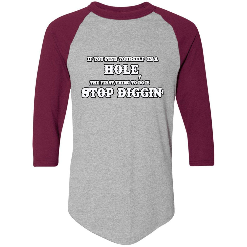 Rob Wiethoff- Stop Diggin/ Colorblock Raglan Jersey - GtvStore