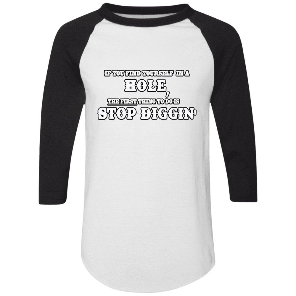 Rob Wiethoff- Stop Diggin/ Colorblock Raglan Jersey - GtvStore
