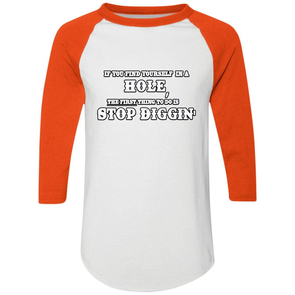 Rob Wiethoff- Stop Diggin/ Colorblock Raglan Jersey - GtvStore