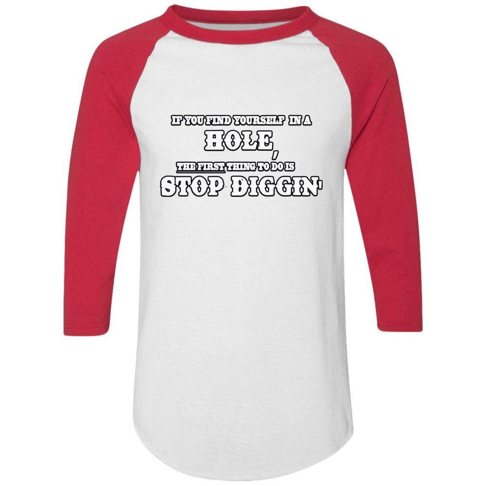 Rob Wiethoff- Stop Diggin/ Colorblock Raglan Jersey - GtvStore