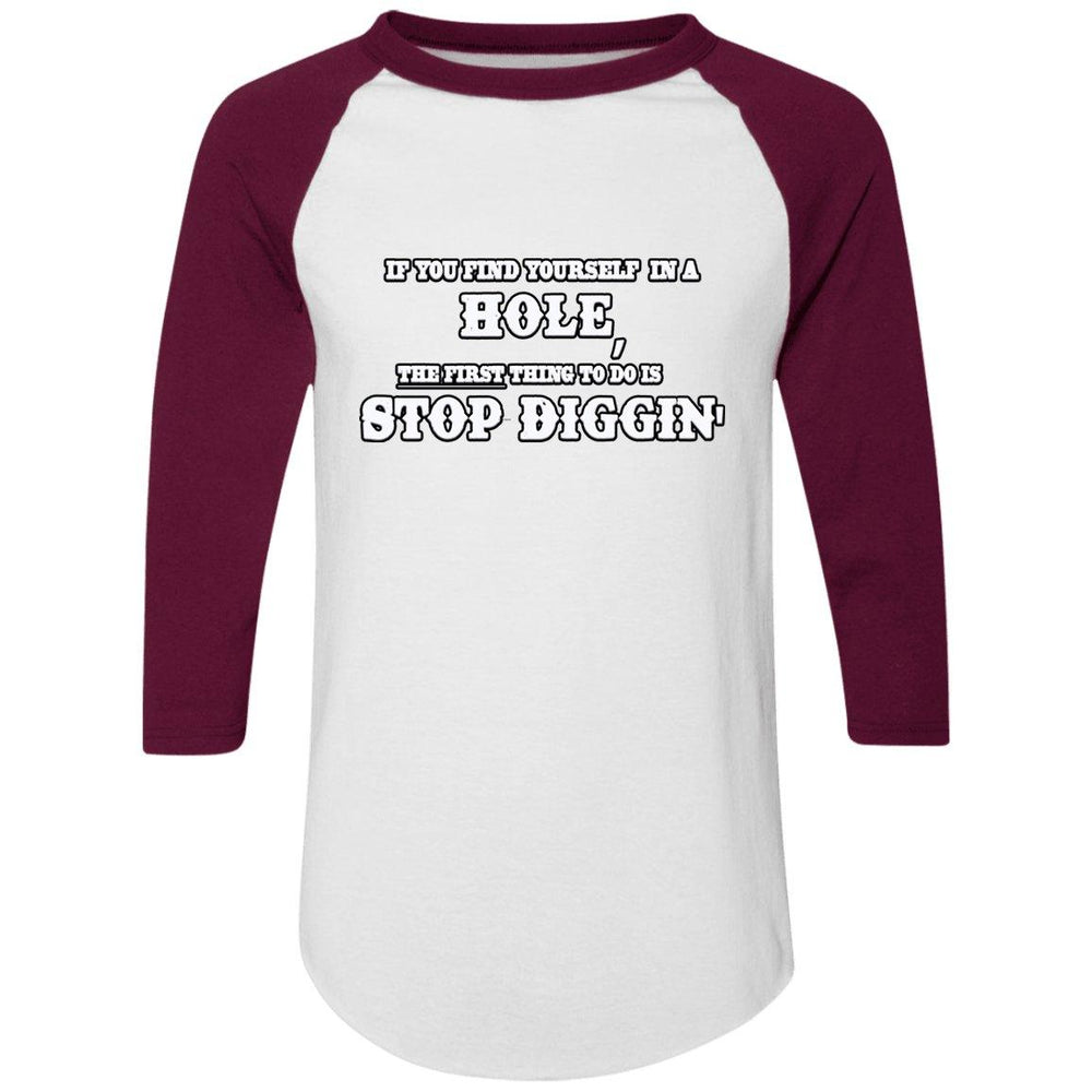 Rob Wiethoff- Stop Diggin/ Colorblock Raglan Jersey - GtvStore