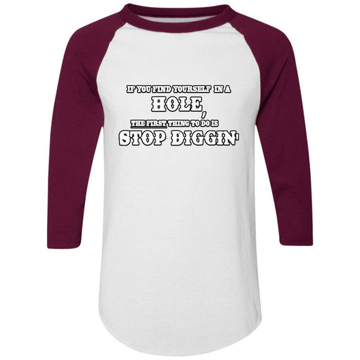 Rob Wiethoff- Stop Diggin/ Colorblock Raglan Jersey - GtvStore