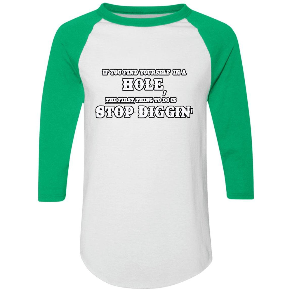 Rob Wiethoff- Stop Diggin/ Colorblock Raglan Jersey - GtvStore