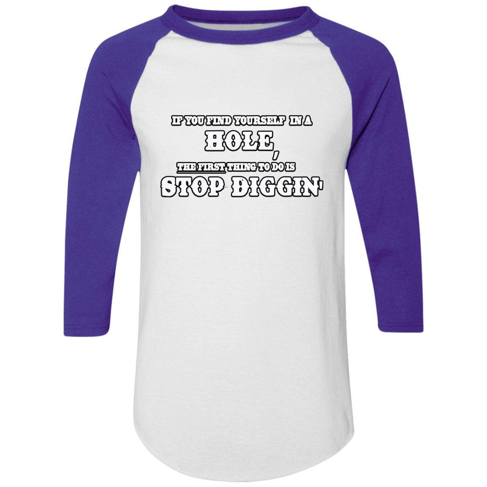 Rob Wiethoff- Stop Diggin/ Colorblock Raglan Jersey - GtvStore