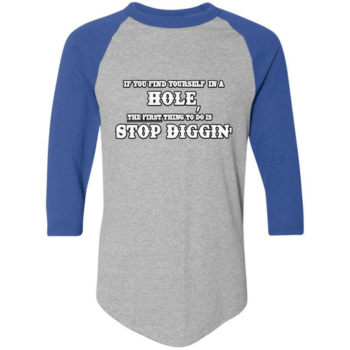 Rob Wiethoff- Stop Diggin/ Colorblock Raglan Jersey - GtvStore