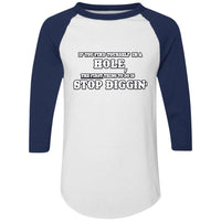 Rob Wiethoff- Stop Diggin/ Colorblock Raglan Jersey - GtvStore