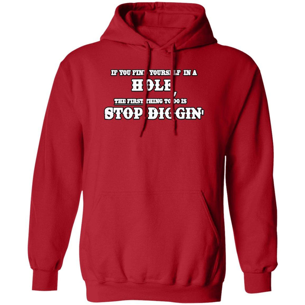 Rob Wiethoff- Stop Diggin White Silhouette/ Pullover Hoodie - GtvStore