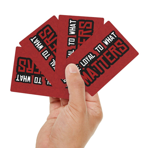 Roger Clark - Be Loyal To WhaT Matters - Arthur Morgan Quote Poker Cards - GtvStore