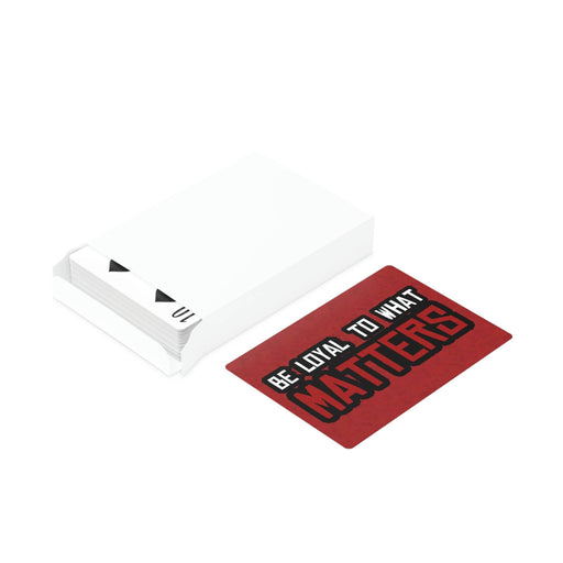 Roger Clark - Be Loyal To WhaT Matters - Arthur Morgan Quote Poker Cards - GtvStore