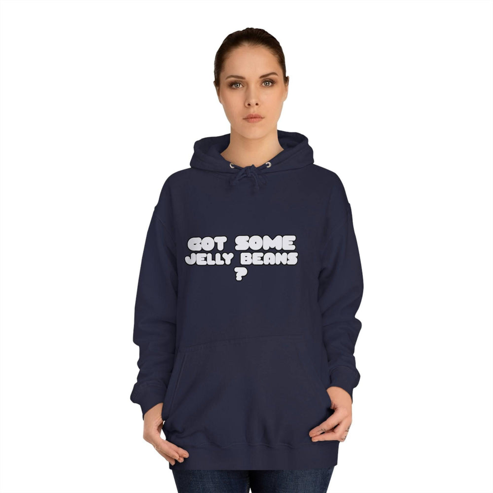 Roger Clark - Got some jelly beans front/Unisex College Hoodie - GtvStore