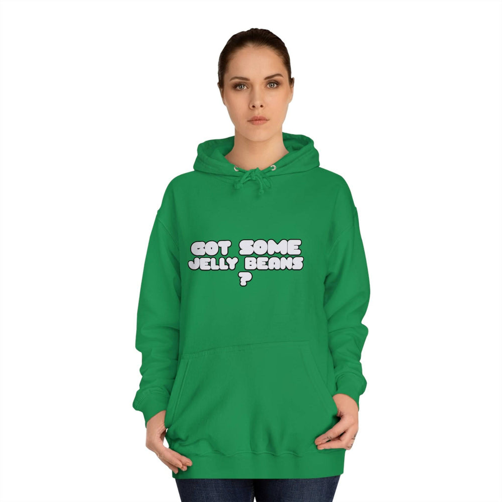 Roger Clark - Got some jelly beans front/Unisex College Hoodie - GtvStore