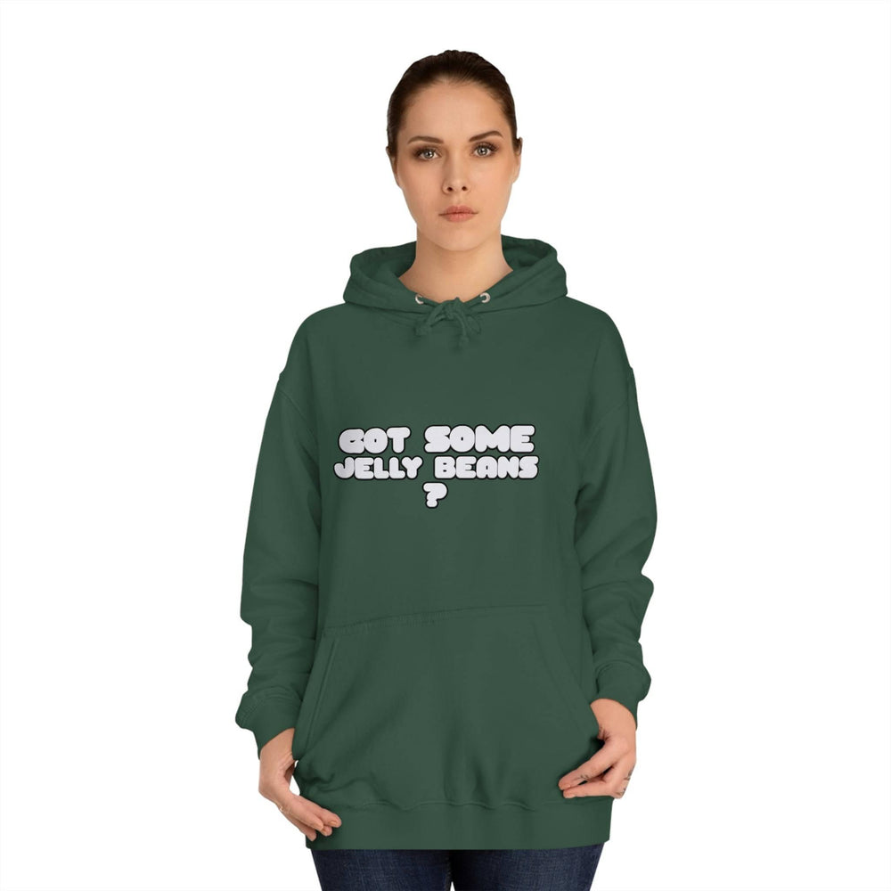 Roger Clark - Got some jelly beans front/Unisex College Hoodie - GtvStore
