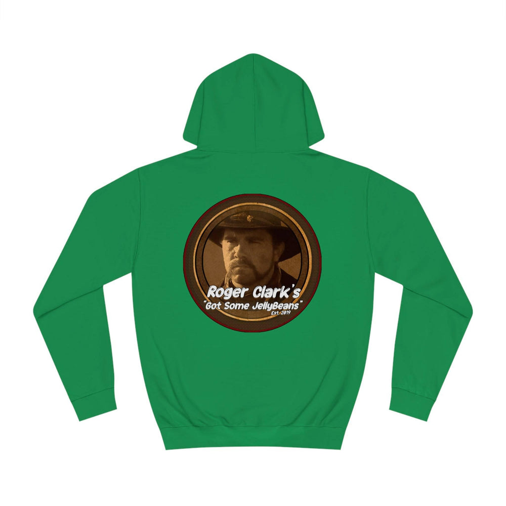 Roger Clark - Got some jelly beans front/Unisex College Hoodie - GtvStore