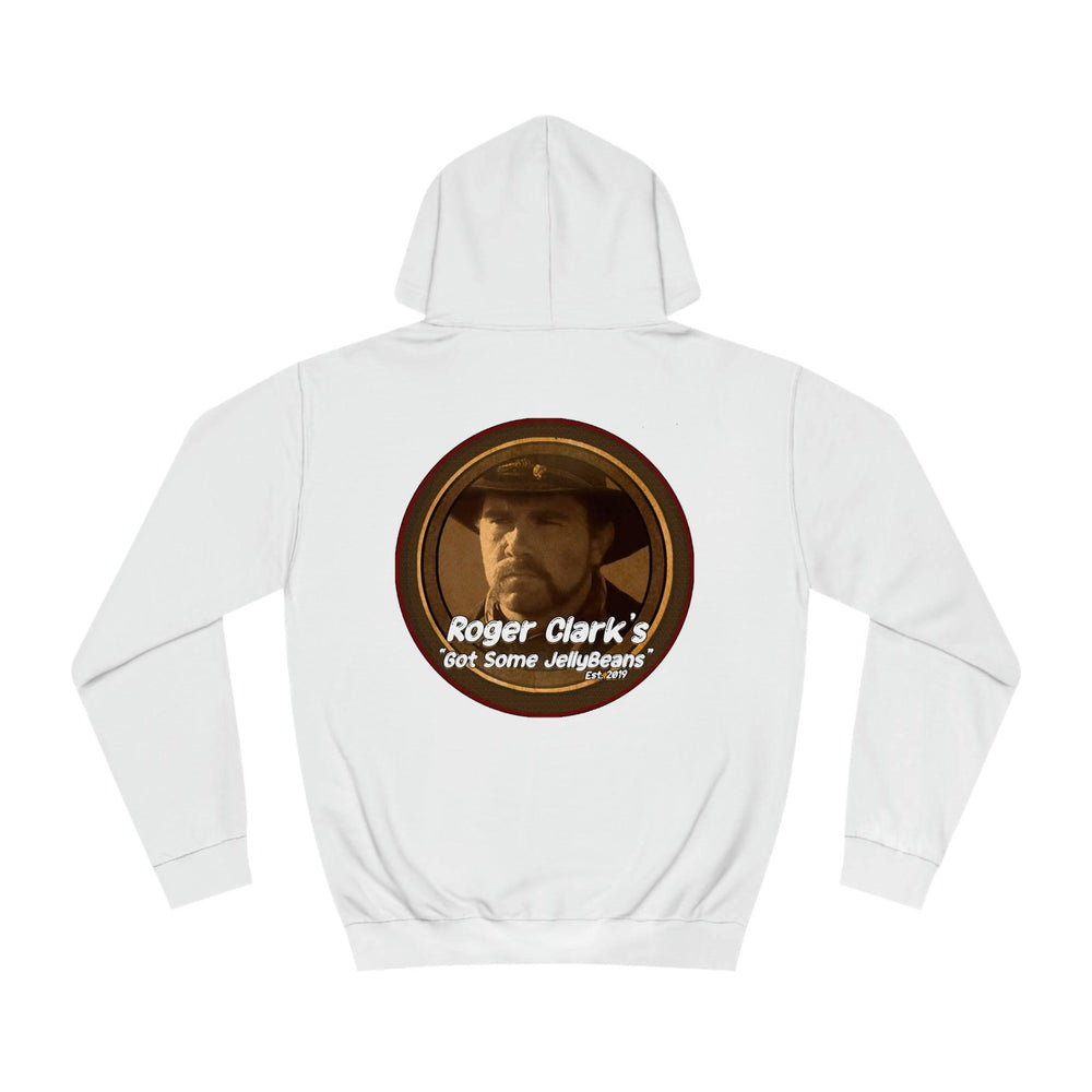 Roger Clark - Got some jelly beans front/Unisex College Hoodie - GtvStore