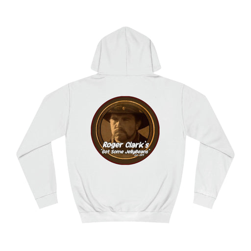 Roger Clark - Got some jelly beans front/Unisex College Hoodie - GtvStore