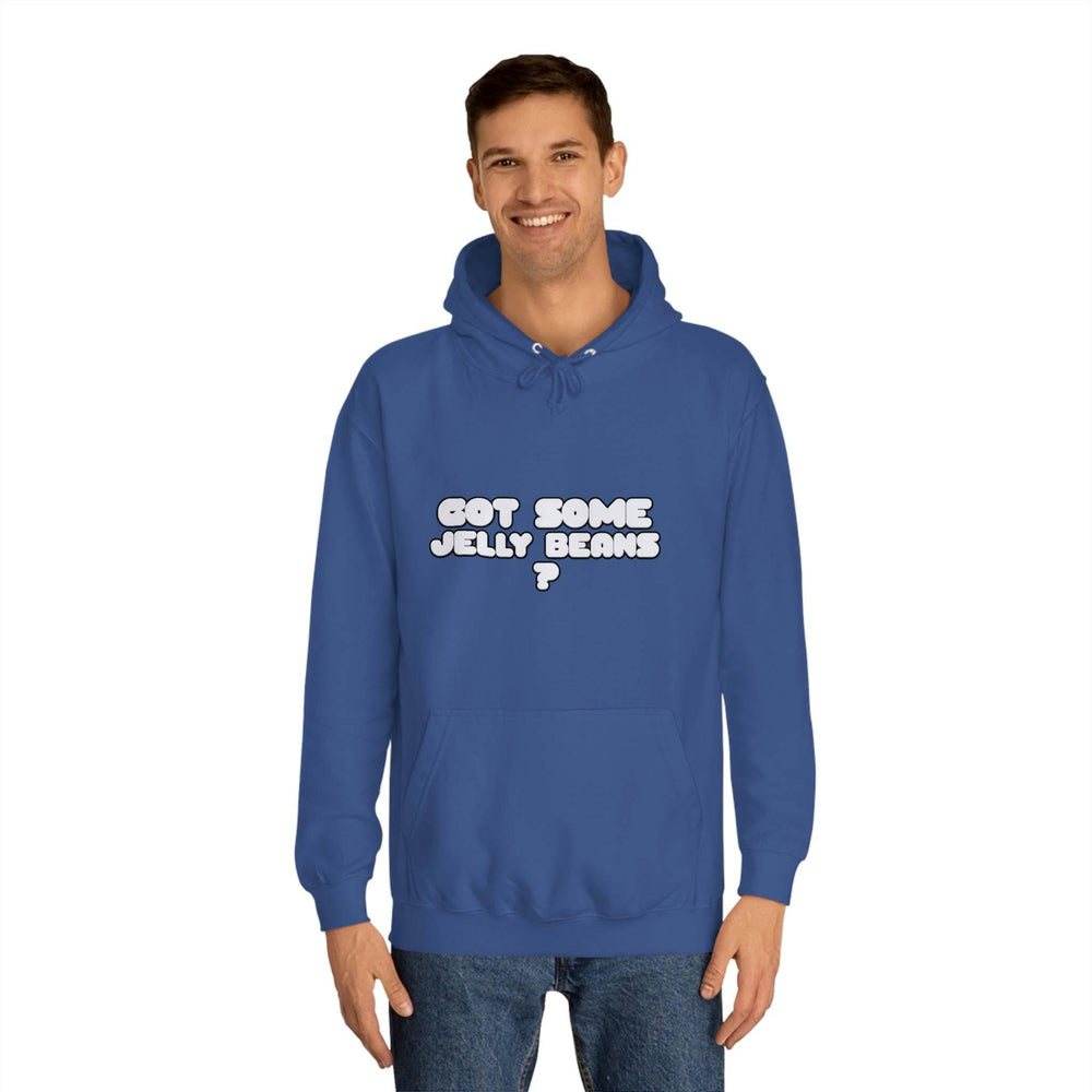 Roger Clark - Got some jelly beans front/Unisex College Hoodie - GtvStore