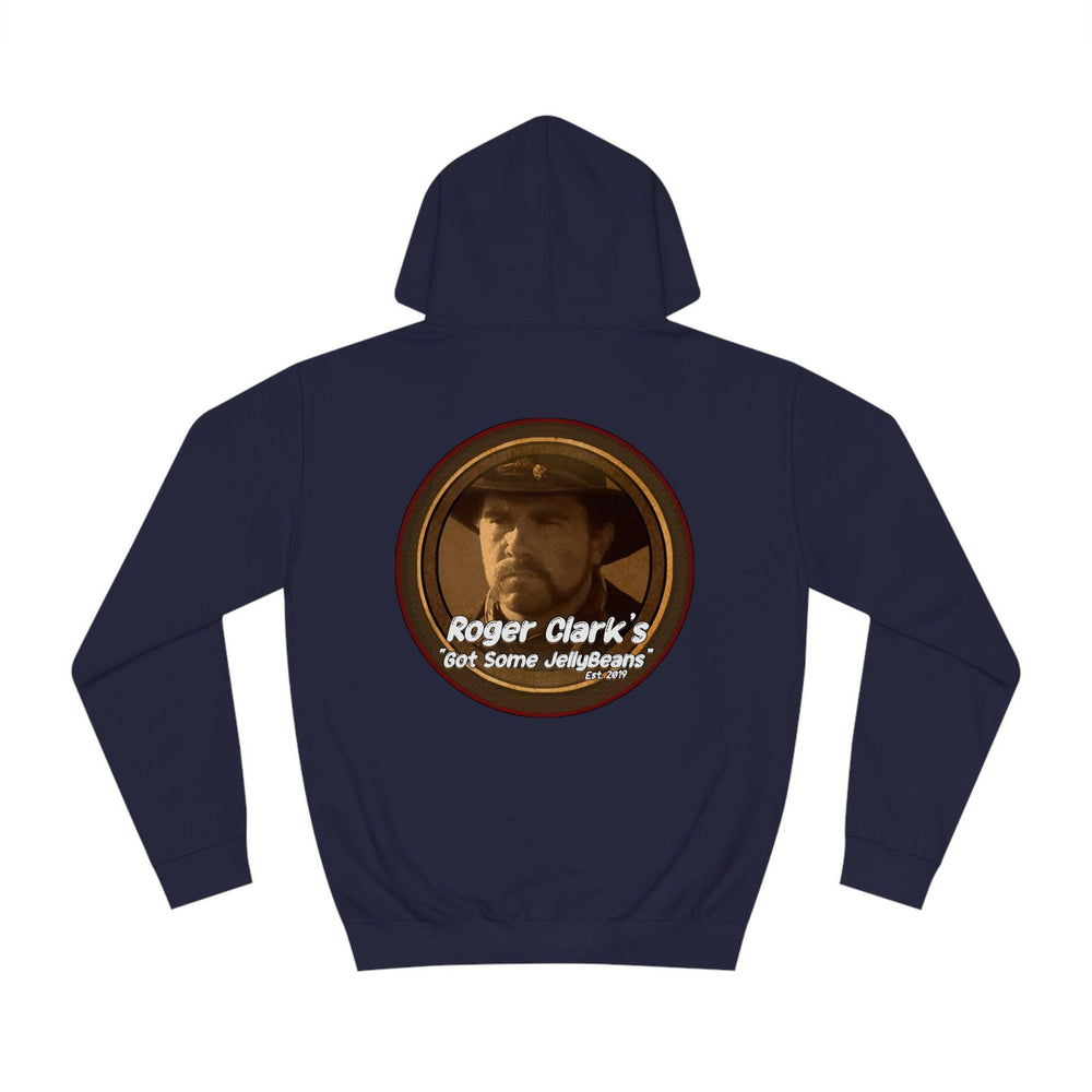 Roger Clark - Got some jelly beans front/Unisex College Hoodie - GtvStore