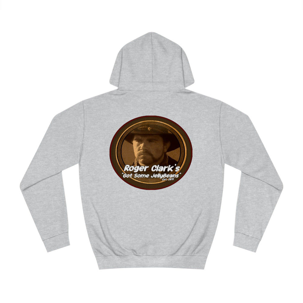 Roger Clark - Got some jelly beans front/Unisex College Hoodie - GtvStore