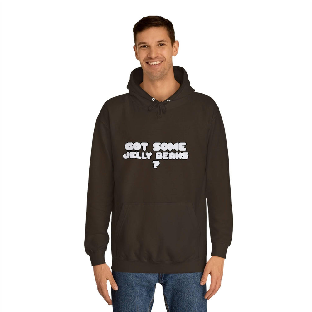 Roger Clark - Got some jelly beans front/Unisex College Hoodie - GtvStore