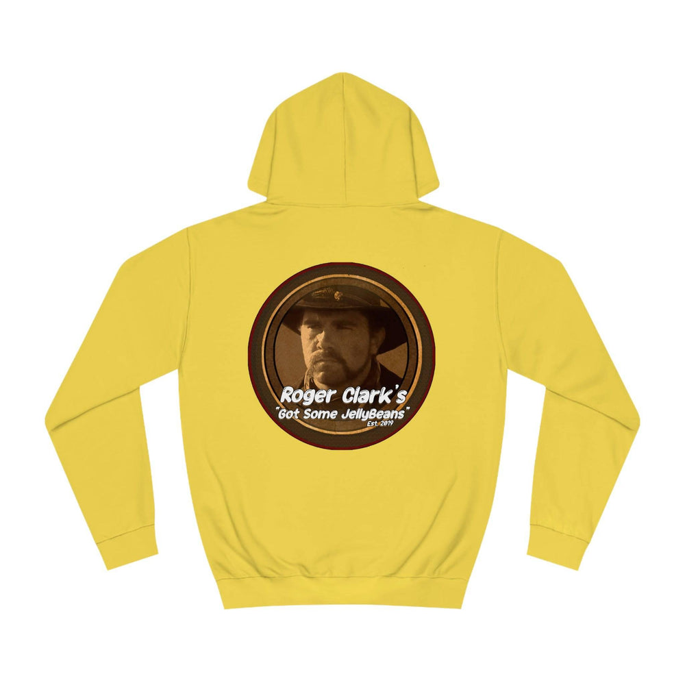Roger Clark - Got some jelly beans front/Unisex College Hoodie - GtvStore