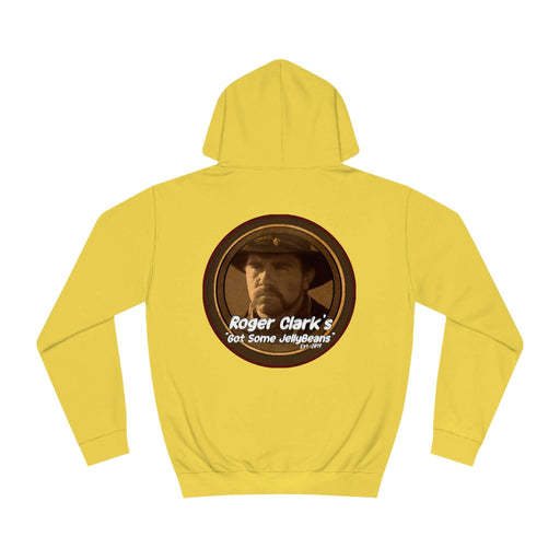 Roger Clark - Got some jelly beans front/Unisex College Hoodie - GtvStore