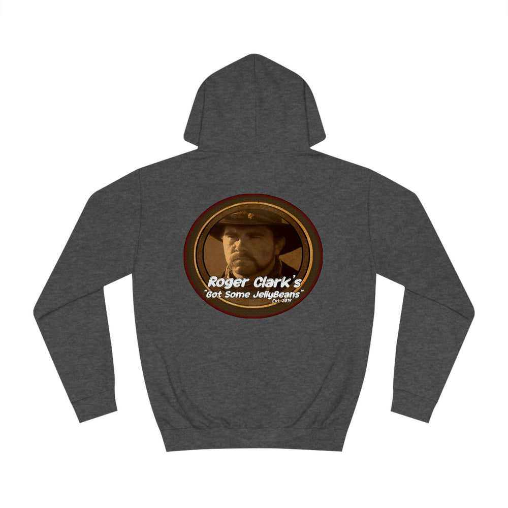 Roger Clark - Got some jelly beans front/Unisex College Hoodie - GtvStore
