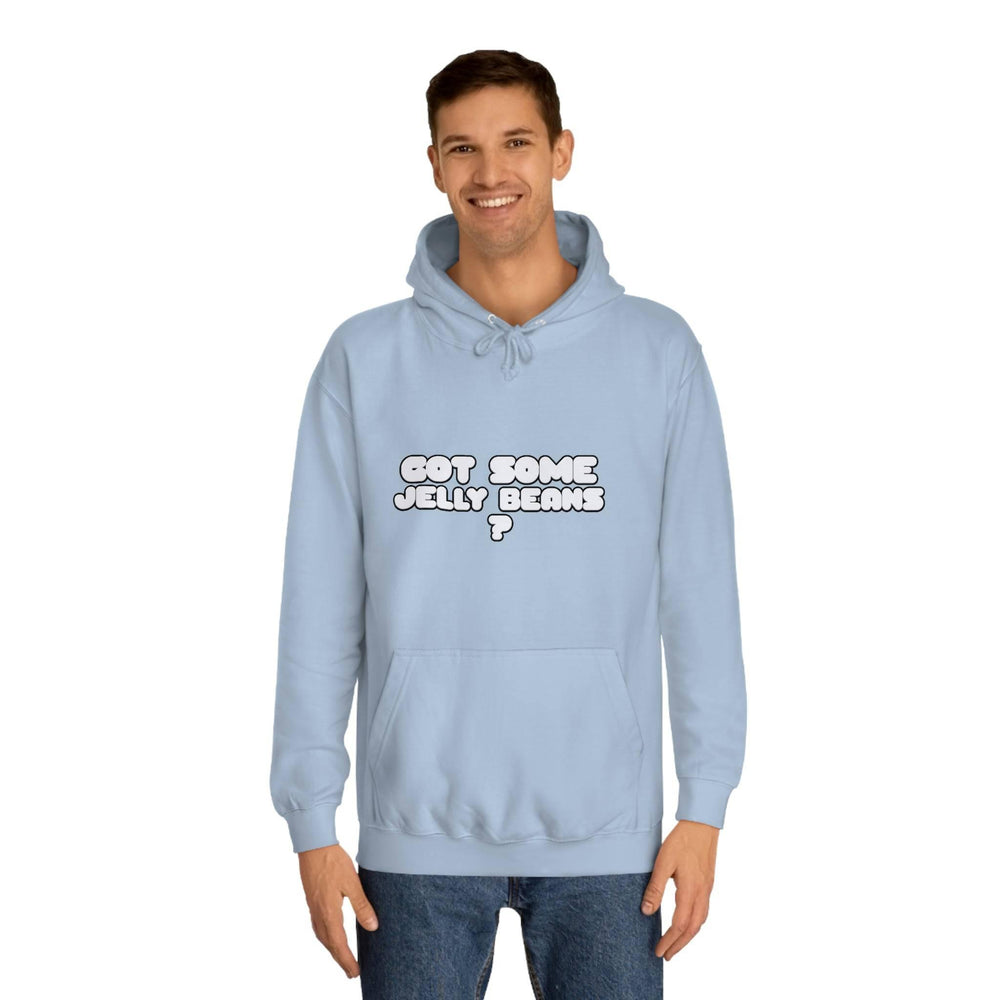 Roger Clark - Got some jelly beans front/Unisex College Hoodie - GtvStore
