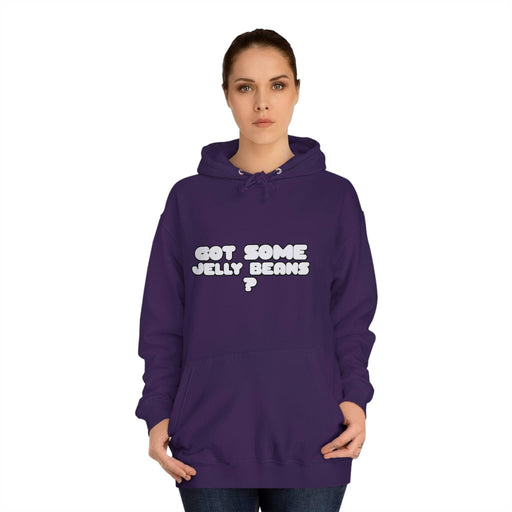 Roger Clark - Got some jelly beans front/Unisex College Hoodie - GtvStore