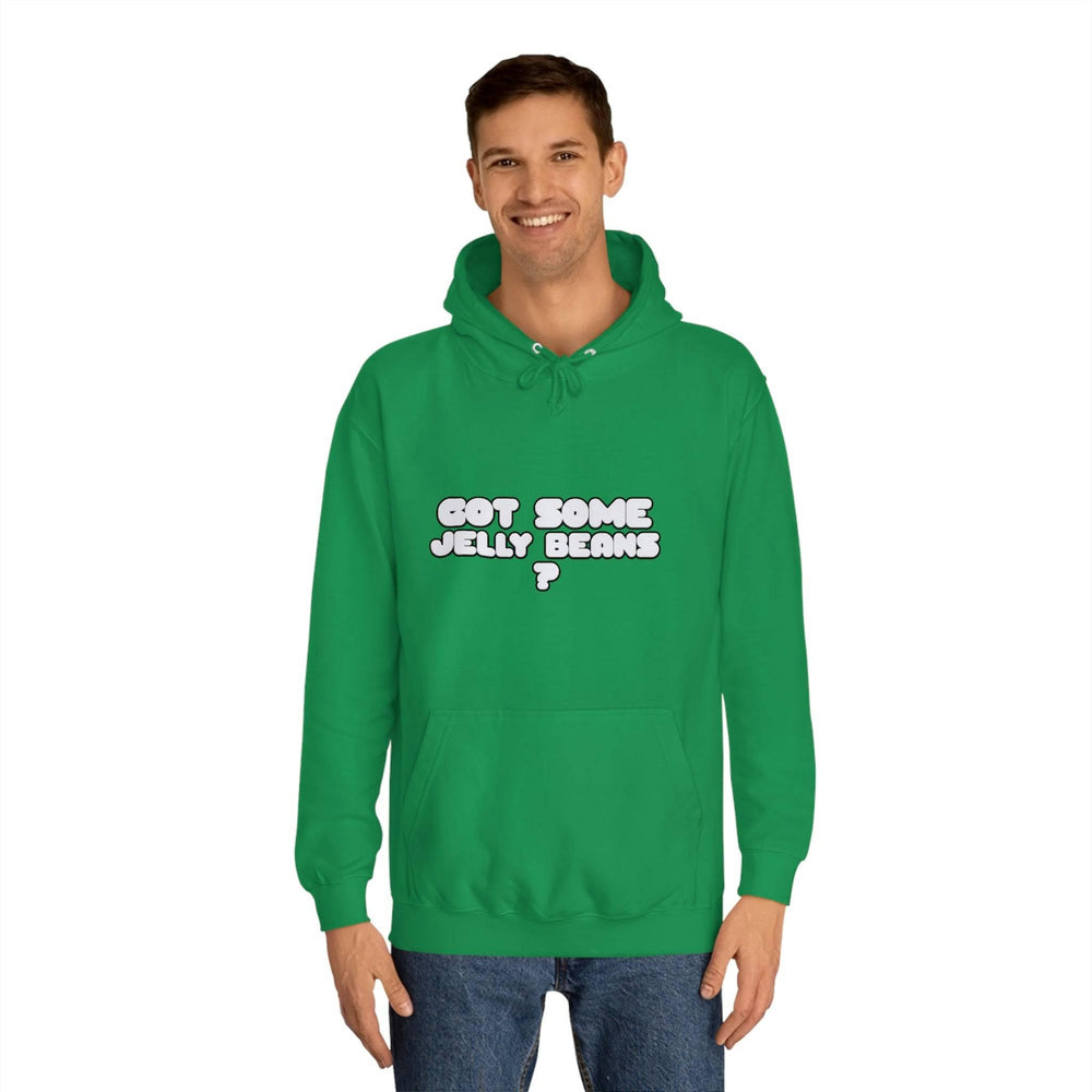 Roger Clark - Got some jelly beans front/Unisex College Hoodie - GtvStore