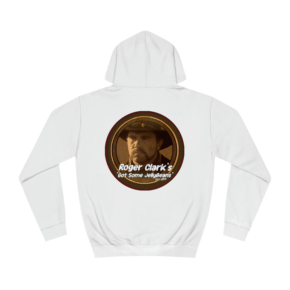 Roger Clark - Got some jelly beans front/Unisex College Hoodie - GtvStore