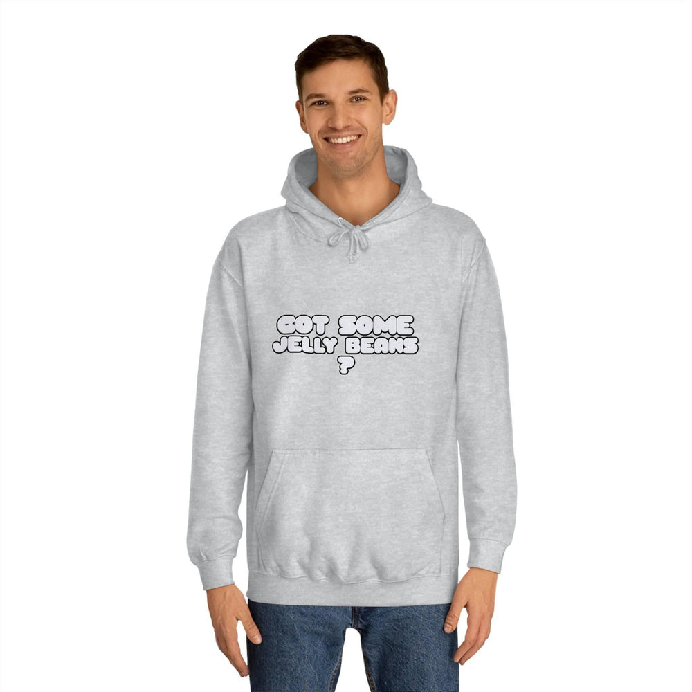 Roger Clark - Got some jelly beans front/Unisex College Hoodie - GtvStore