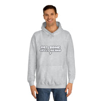 Roger Clark - Got some jelly beans front/Unisex College Hoodie - GtvStore