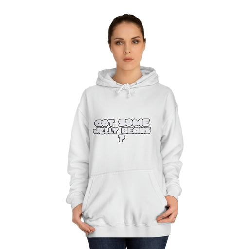 Roger Clark - Got some jelly beans front/Unisex College Hoodie - GtvStore