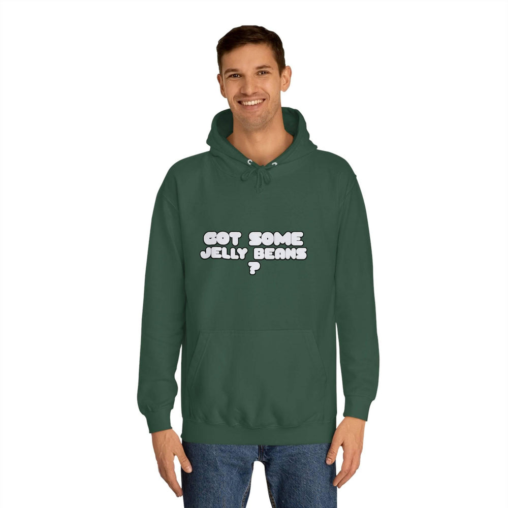 Roger Clark - Got some jelly beans front/Unisex College Hoodie - GtvStore